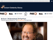 Tablet Screenshot of instantcelebritystatus.com